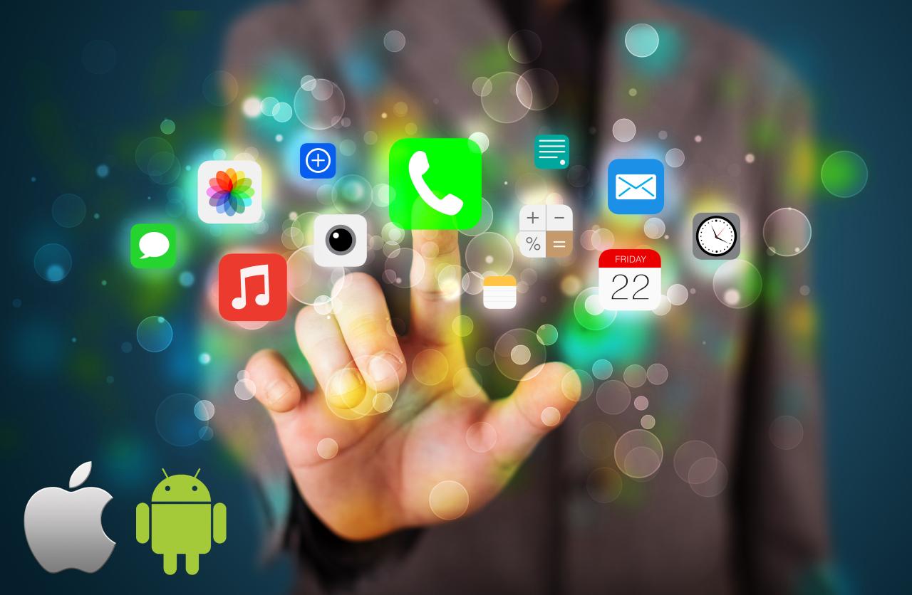 Illusatration Les Applications mobiles, bataille entre Android et IOS