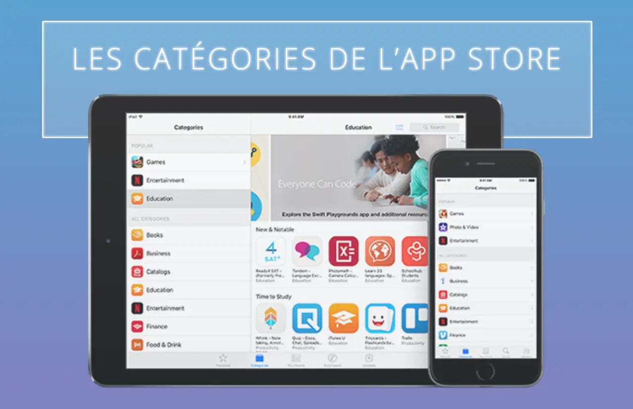 Illustration Définitions des catégories de l’App Store