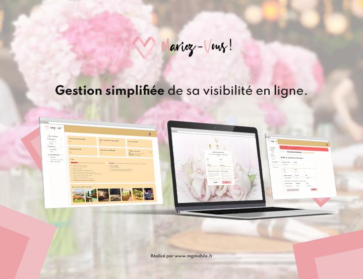 Illustration Application web Mariez-Vous!